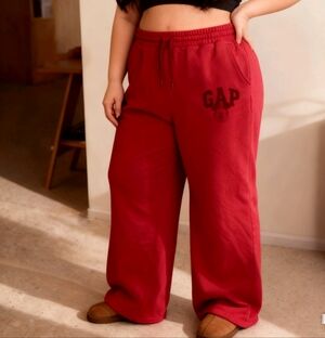 GAP Women's XL Rose Pink Sweatpants Drawstring Casual Lounge Pants